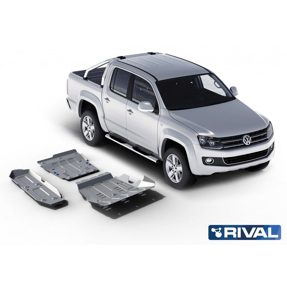 Amarok 2010/2016 Kit de 3 blindages en aluminium 6mm RIVAL 23333.5821.1.6 Amarok 2010/2016 Kit de 3 blindages en aluminium 6mm RIVAL 23333.5821.1.6