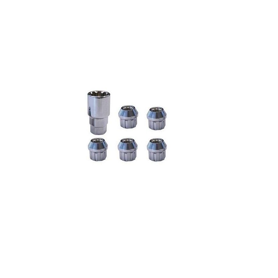 Jeu de 5 ecrous antivols 14 x 1.50 Jeu de 5 ecrous antivols 14 x 1.50