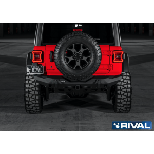 Pare choc arrière court Rival en aluminium pour Jeep Wrangler JL 2D.2709.1-NL