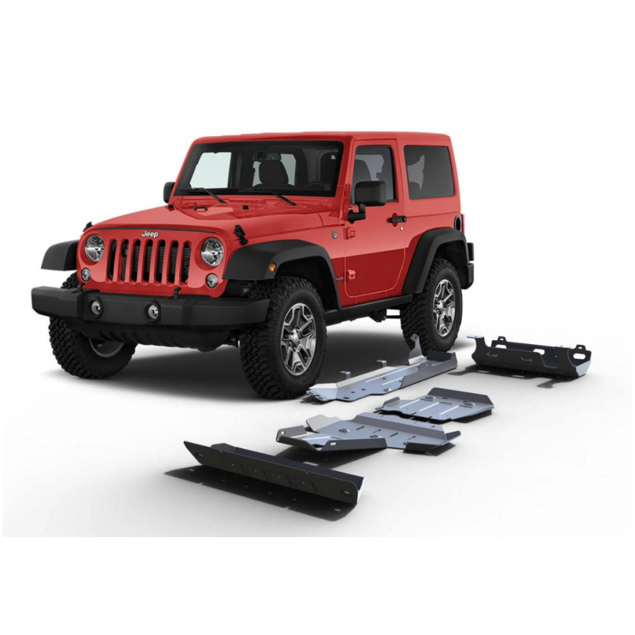 Kit complet 5 blindages jk 2.8l diesel 4 portes
