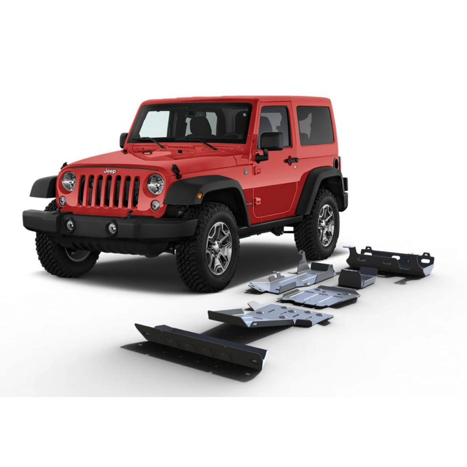 Kit complet 6 blindages blindage wrangler jk 3.6l essence 2 portes
