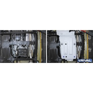 Jeep JL 2018+ Blindage RIVAL boite de vitesse et boite de transfert RIVAL 6mm 2333.2745.1.6
