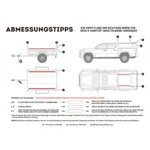 Kit de galerie Slimline II pour une remorque ou un hard top de Pick-Up avec rails d’origine/ 1165 mm(l) × 1156 mm (L) -