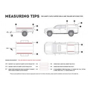 Kit de galerie Slimline II pour un hard top ou une remorque de Pick-Up / 1165 mm(l) X 1358 mm(L) - de Front Runner KRCA005T