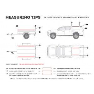 Kit de galerie Slimline II pour une remorque ou un hard top de Pick-Up/ 1255 mm(l) × 1964 mm (L) - de Front Runner KRCA03