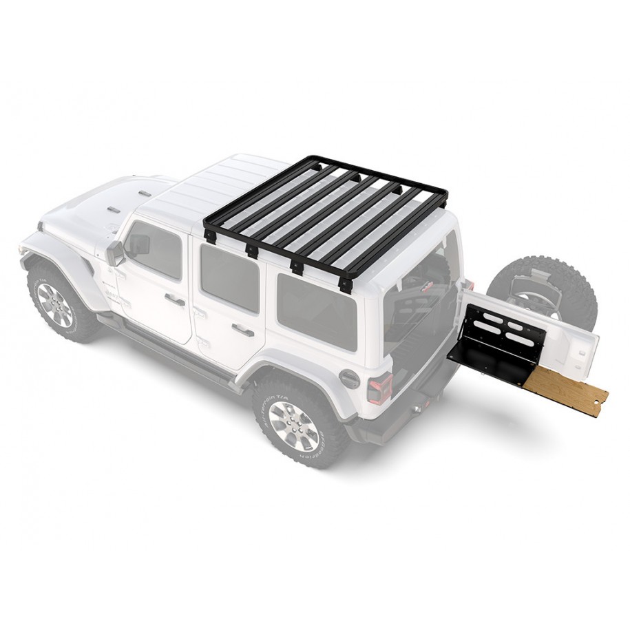 Kit de 1/2 galerie Slimline II avec table pliante pour une Jeep Wrangler JL 4 portes (2018 - jusqu’à présent) - de Front