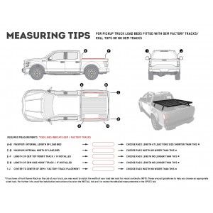 Kit de galerie Slimline II pour une benne de Pick-Up / 1255 mm(l) × 1358 mm(L) - de Front Runner KRLB001T