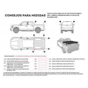 Kit de galerie Slimline II pour une benne de Pick-Up / 1165 mm (l) × 1358 mm(L) - de Front Runner KRLB006T