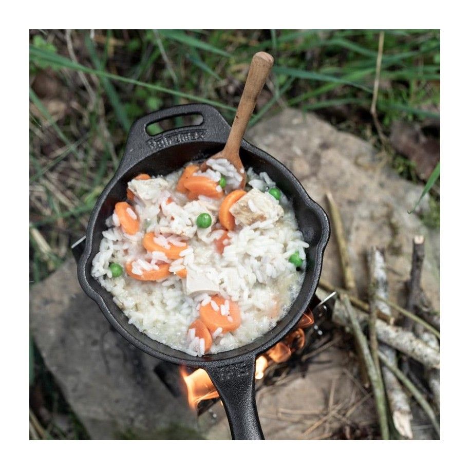 Petromax Poêle à feu avec manche (diamètre 25 cm avec manche
