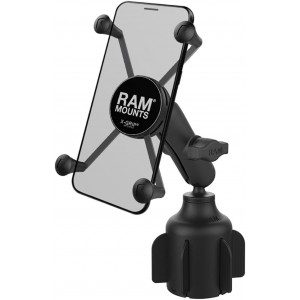 Support de téléphone x grip Ram mounts avec base de porte gobelet stubby