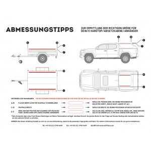 Kit de galerie Slimline II pour remorque, hard top Pick-Up rails origine/ 1165mm(l) x 1156mm (L) - Front Runner