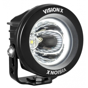 Projecteur LED Vision X Optimus rond de 3,7" avec faisceau de 15° et halo blanc