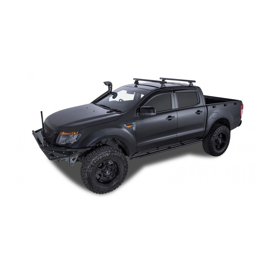 Ford Ranger Raptor 2022-Kit x2 barres de toit 1250mm Heavy Duty (sur rails de toit) RLT600+RB1250