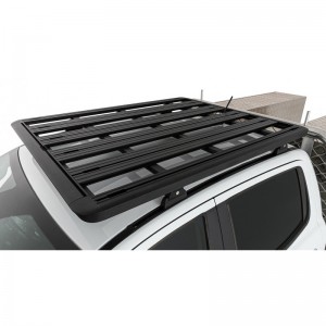 Ford Ranger Raptor 2018 2022-Kit galerie de toit plateforme Pioneer Rhino-rack 1528 x 1236mm (sur rails de toit) RLT600+52100