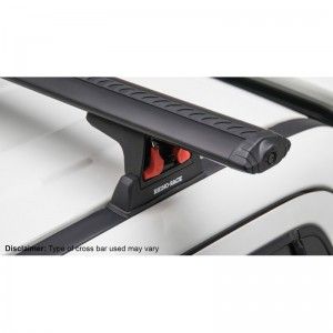 Ford Ranger Raptor 2018 2022-Kit x1 barre de toit 1250 mm Heavy Duty Rhino-rack (sur ancrage d'origine) RLT600+RB1250