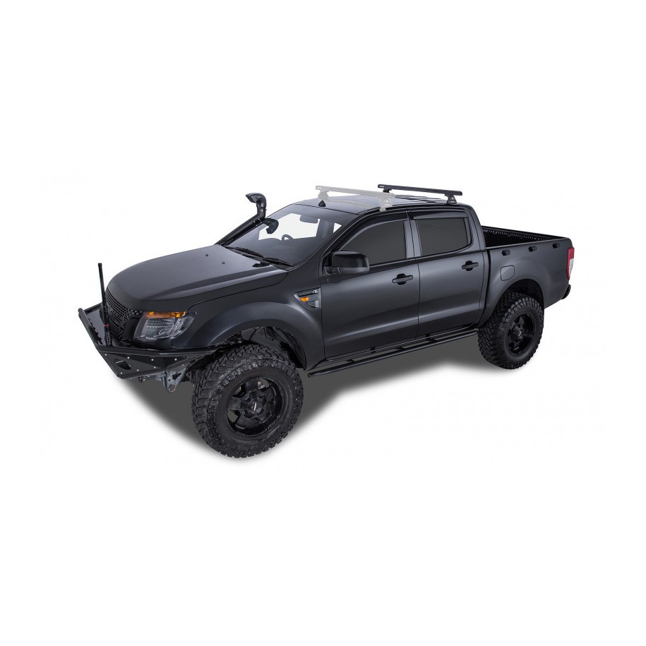 Ford Ranger PX III 2019 2022-Kit x1 barre de toit 1250 mm Heavy Duty Rhino-rack (sur rails de toit) RLT600+RB1250