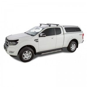 Ford Ranger PX III 2019 2022-Kit x2 barres de toit 1250mm Heavy Duty (sur rails de toit) RLT600+RB1250