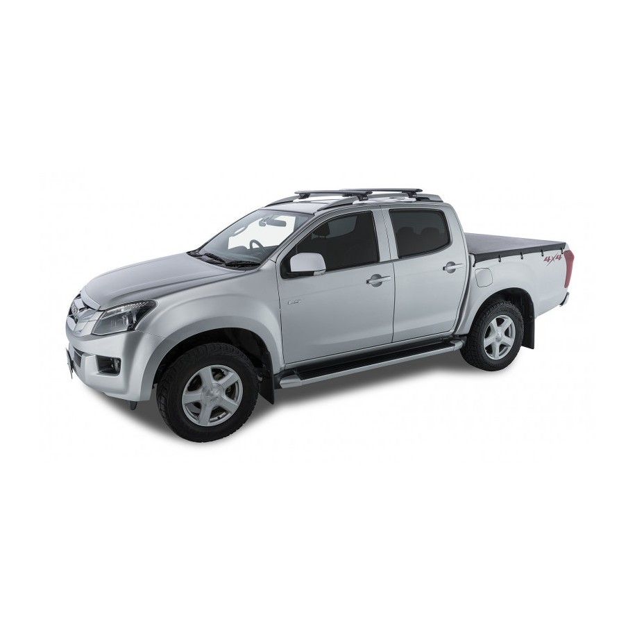 Ford Ranger PX III 2019 2022-Kit x2 barres de toit 1260mm Vortex Rhino-rack (sur barres d'origine) SX100+VA126