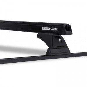 Ford Ranger 2009 2011-Kit x2 barres de toit 1250mm Heavy Duty Rhino-rack (sur rails de toit) RCH4+RB1250