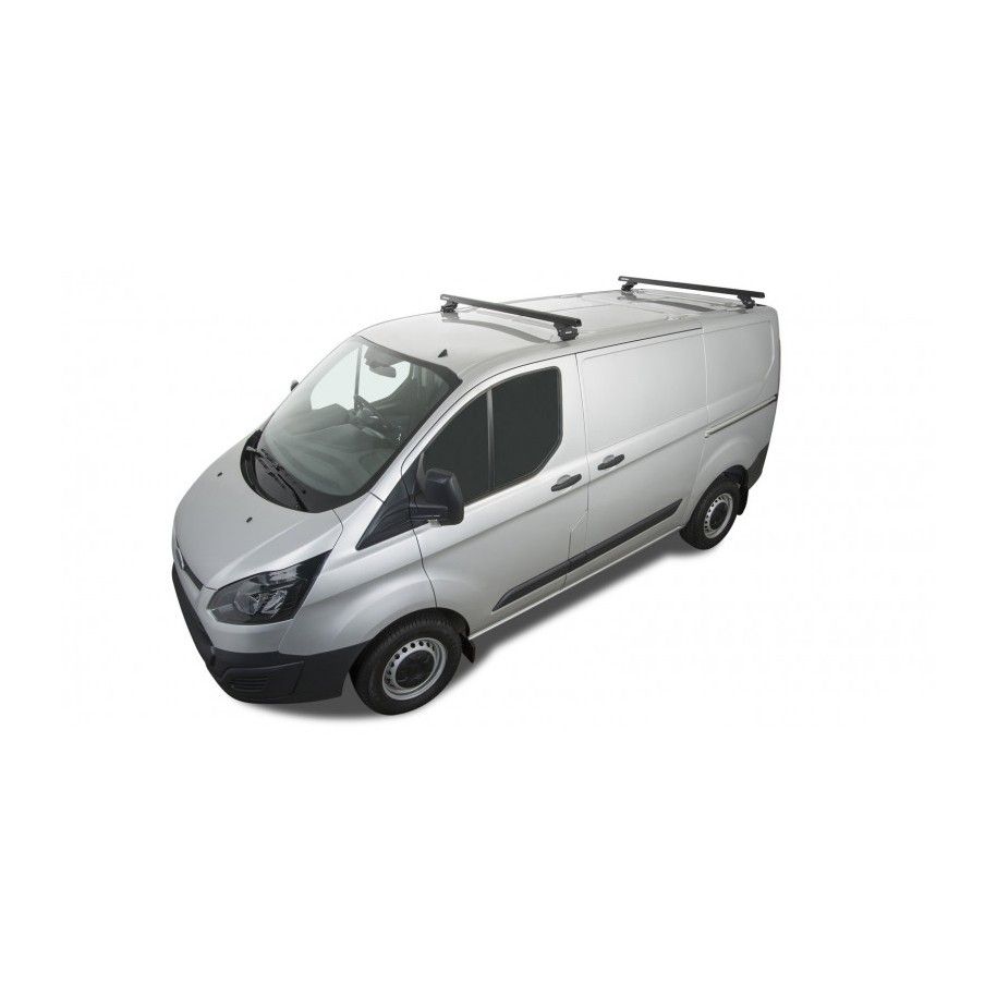 Ford Transit Custom 2017-Heavy Duty RLTP Noir 2 barres de toit Ford Transit Custom 2017-Heavy Duty RLTP Noir 2 barres de toit
