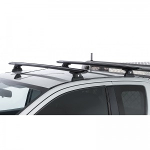 Ford Ranger PX III 2019 2022-Kit x2 barres de toit 1260mm Heavy Duty (sur rails de toit) RLT600+VA126