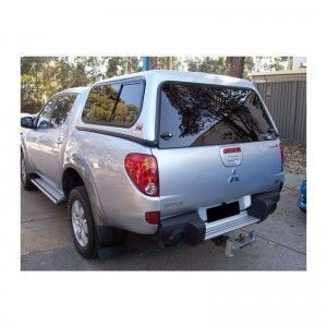 Mitsubishi L200 2005 2015-Hardtop Classic dble cab lisse Std vitres D + G couliss.