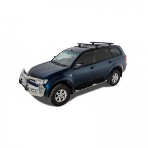 Mitsubishi Challenger 2009 2015-Heavy Duty RLTF Avec Rails Noir 2 barres de toit