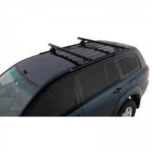 Mitsubishi Challenger 2009 2015-Heavy Duty RLTF Avec Rails Noir 2 barres de toit