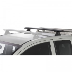 Mitsubishi L200 2018-Vortex RLT600 Rainure Monté Noir 1 barre de toit (Arrière)