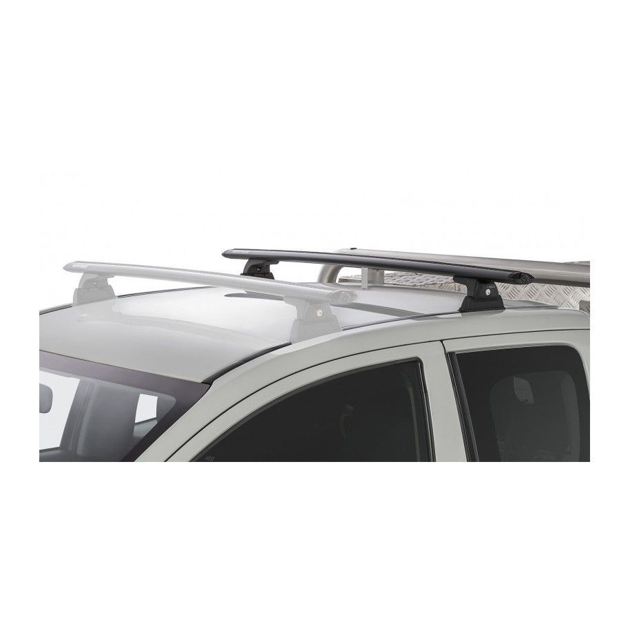 Mitsubishi L200 2018-Vortex RLT600 Rainure Monté Noir 1 barre de toit (Arrière) Mitsubishi L200 2018-Vortex RLT600 Rainure Monté Noir 1 barre de toit (Arrière)