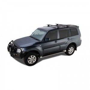 Mitsubishi Pajero 3 2000 2007-Vortex RLTP Avec Rails Noir 2 barres de toit