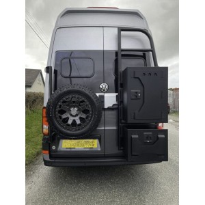 Porte tout aluminium avec echelle Crafter 2018+ et Man TGE Dutch Van Parts