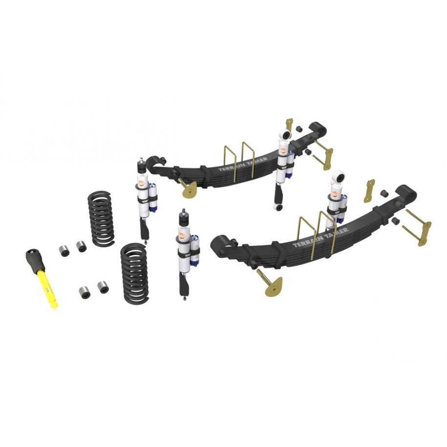 Land Cruiser 76 series Kit suspension Terrain Tamer Lames Paraboliques +700kg Land Cruiser 76 series Kit suspension Terrain Tamer Lames Paraboliques +700kg