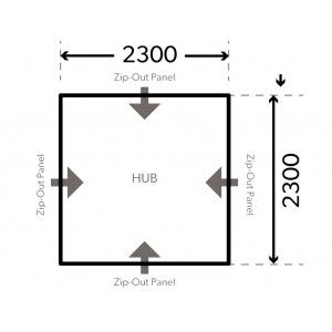 Dometic HUB / Abri multifonctions gonflable