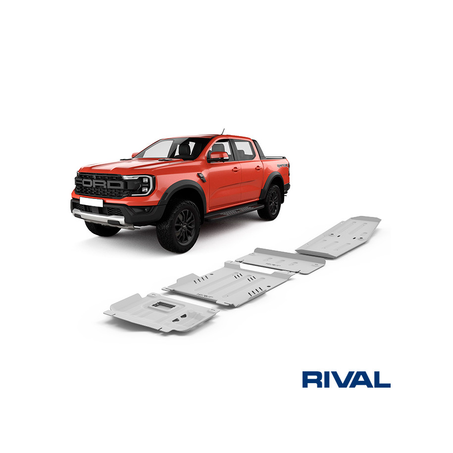 Rival Ford Ranger Raptor Full kit with tank (4 pcs) Skid plates set