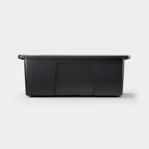 D-co Bin 32 - D-co bin with snap on lid - one (1) set of three (3) - all black
