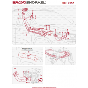 SNORKEL BRAVO Volkswagen AMAROK 2023 (SVAK)