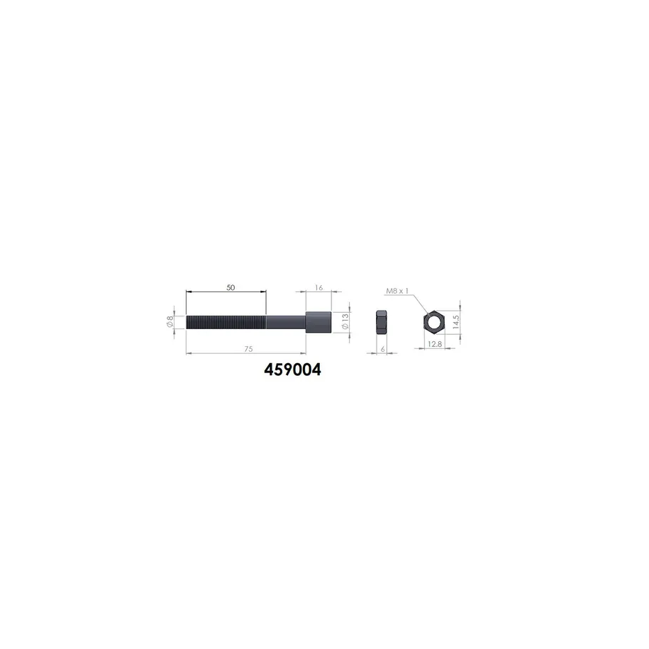 Etoquiau Lames Pedders M8x75