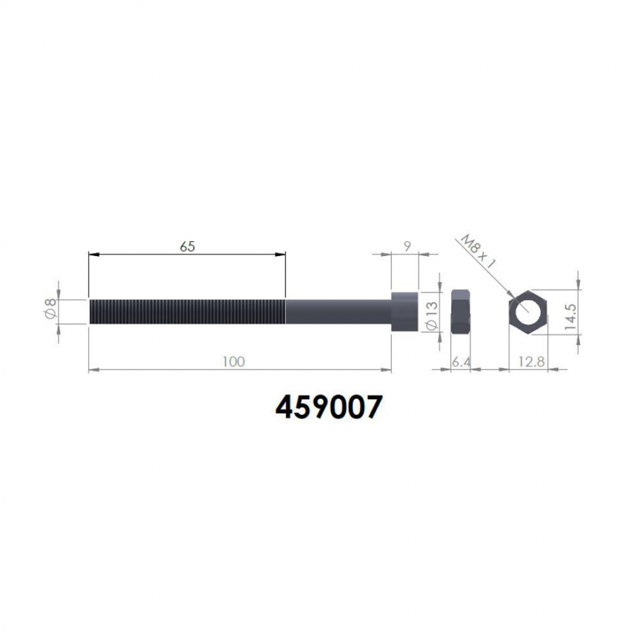 Etoquiau Lames Pedders M8x100
