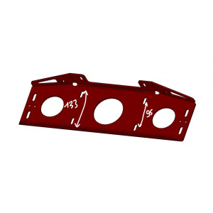 Platine N4 de fixation treuil pour Isuzu Dmax  N4-KMT025