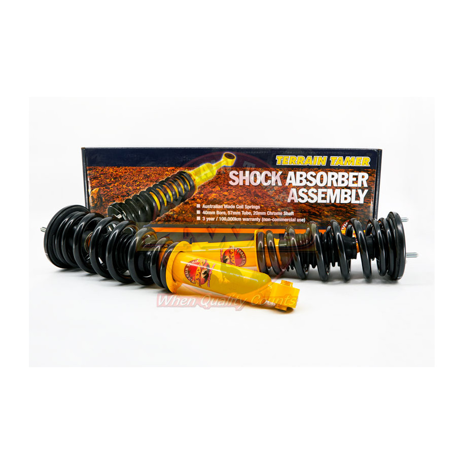 RESSORTS/AMORTISSEURS PRÃ‰MONTÃ‰S RÃ‰HAUSSE +35MM TARAGE +50KG