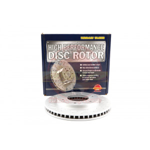 DISQUE DE FREIN AVANT POINTÃ‰/RAINURÃ‰ (295MM)