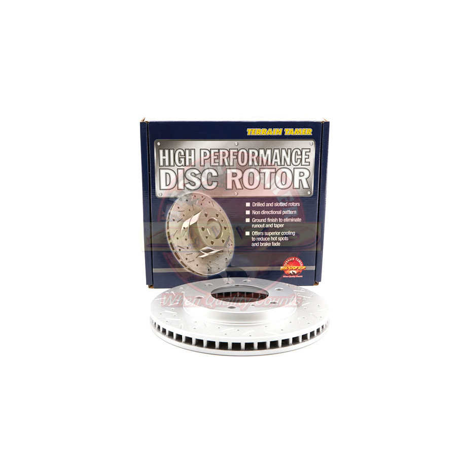 DISQUE DE FREIN AVANT POINTÃ‰/RAINURÃ‰ (295MM)