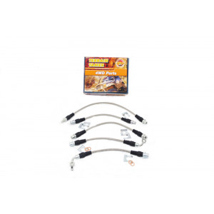 KIT DE FLEXIBLES DE FREIN TRESSES (TAMBOUR ARR.) RÃ‰HAUSSE 50