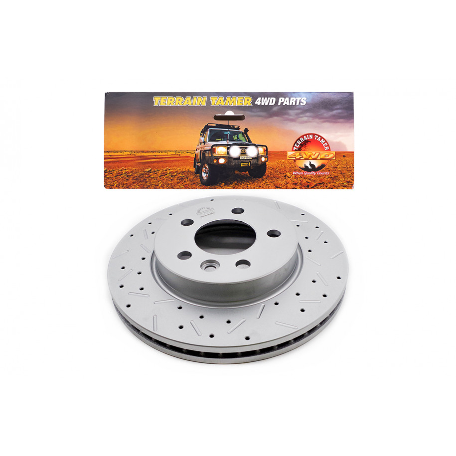 T/T DIMPLED & SLOTTED ROTOR FRONT