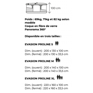 Tentes de toit James Baroud EVASION PROLINE