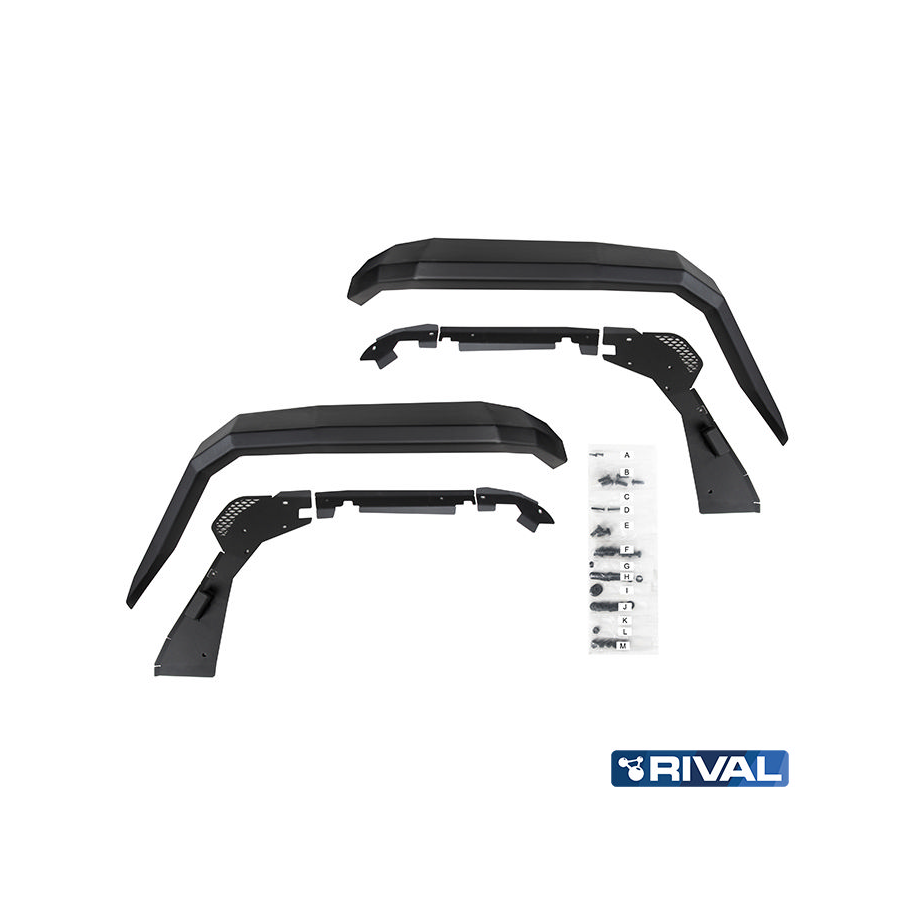 Montpellier4x4 Aile Aluminium Avant Rival Jeep Jl RIVAL