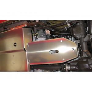 Ski de protection carter d'huile et boîte de vitesses en aluminium de 6mm pour Jeep Wrangler JL 2.0L Essence N4-Offroad