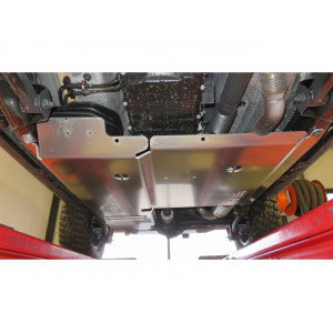Ski de protection en aluminium de 8mm boîte de tranfert et réservoir pour Jeep Wrangler JL 2.0L Essence 3 portes N4-Offroad