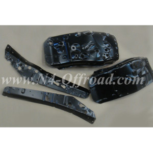 Kit de renforts d'ailes avant à souder pour Toyota Land Cruiser KDJ120 KDJ125 - kit de 4 pièces N4-Offroad